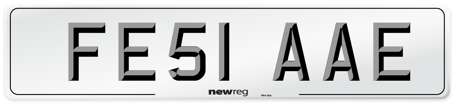 FE51 AAE Number Plate from New Reg